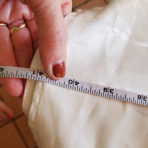 Jessica McClintock Vintage Millennium 2000 White Sz. 4 Flared Lined Maxi Skirt - Picture 5 of 8